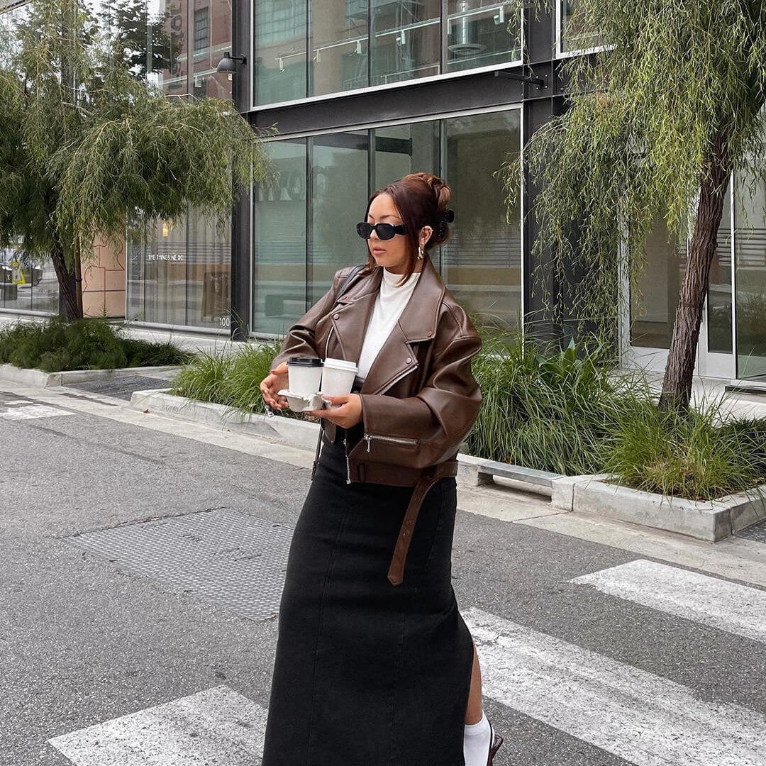 Veste en similicuir vegan Felicity
