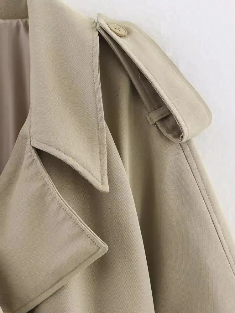 Trench-coat ceinturé oversize Fabienne