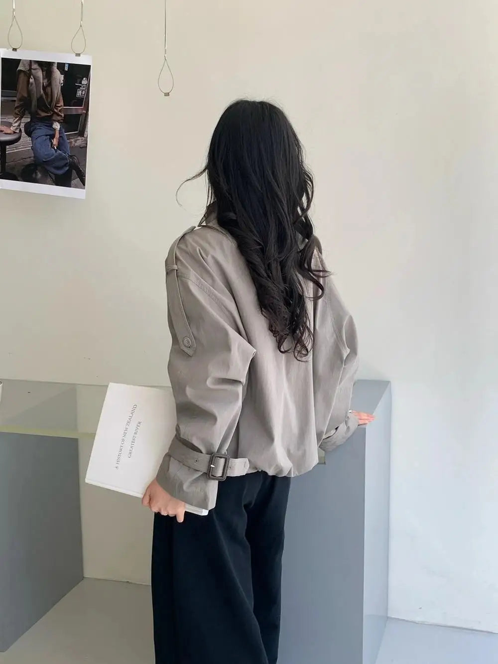 Rachel Utility Cropped Trench Coat