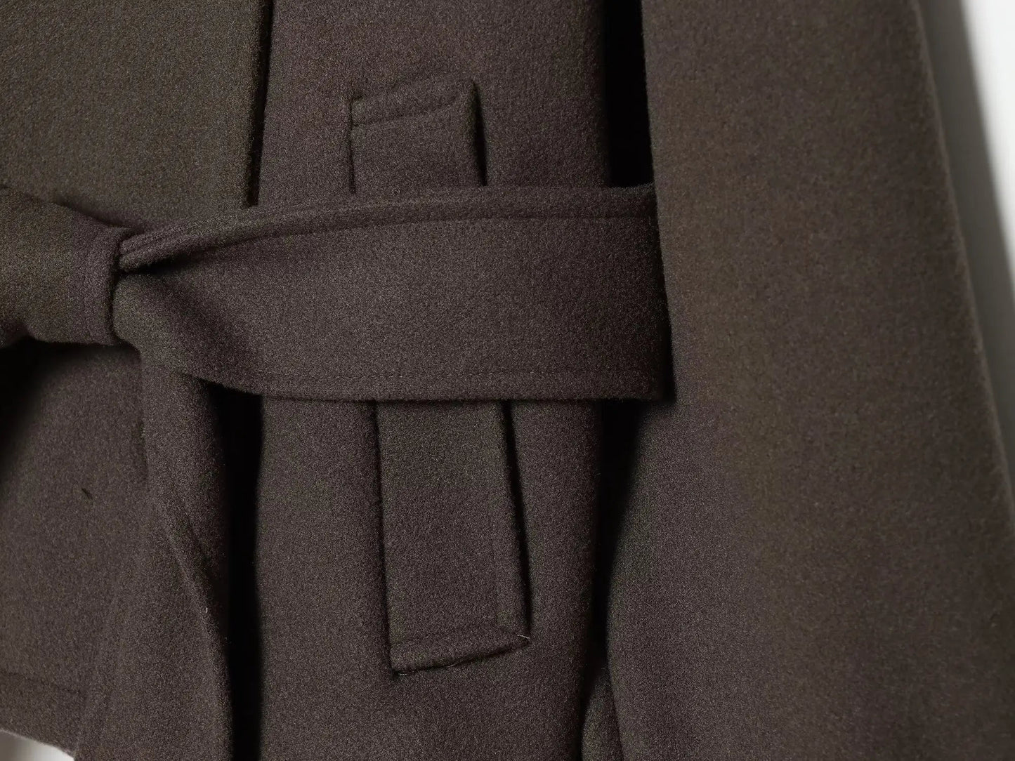 Manteau ceinturé à double boutonnage Anne