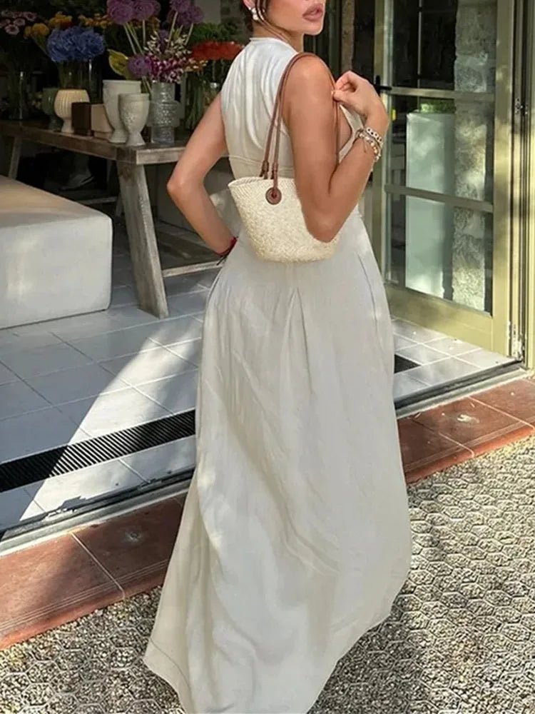 Robe midi sans manches Celia