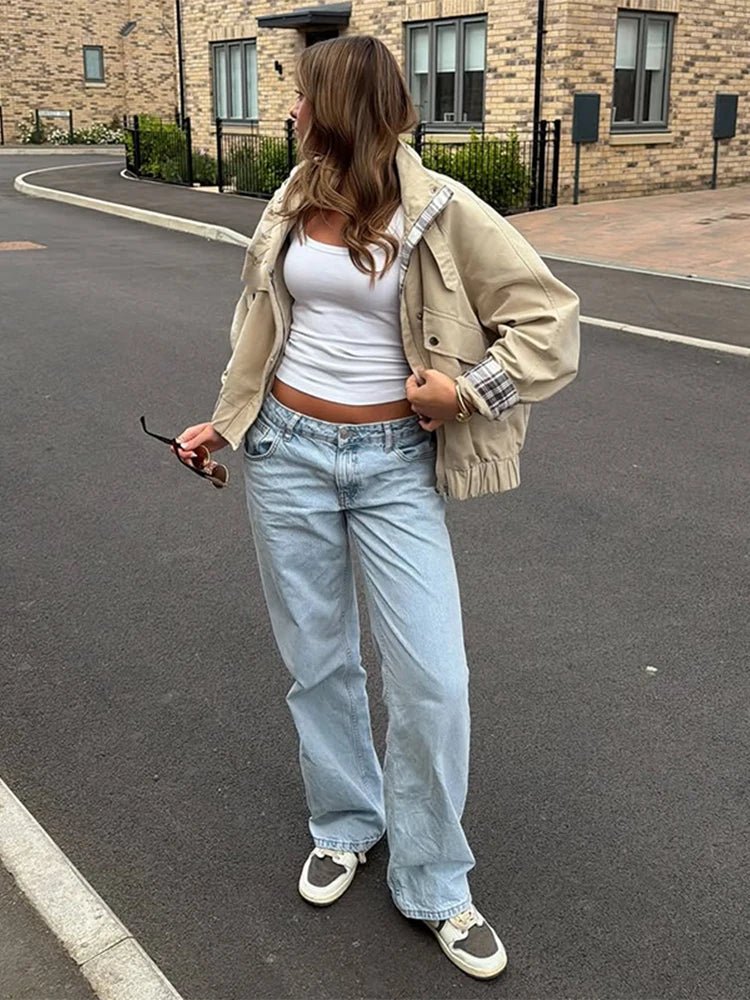 Blouson bomber à col montant Anna