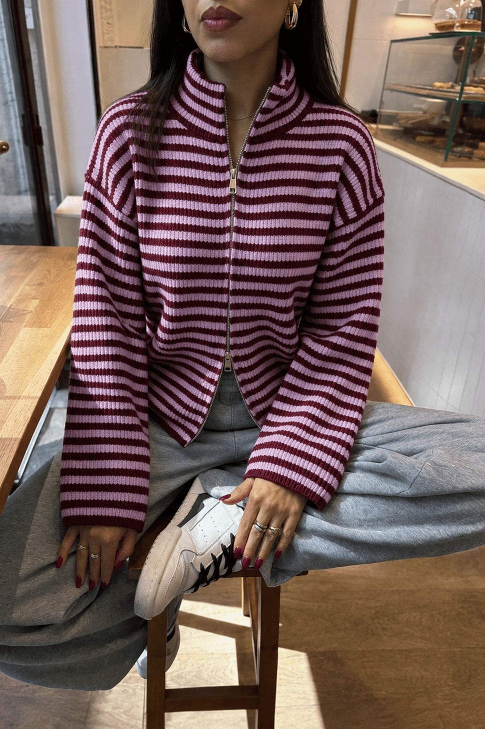 ZEYA - Adinda Knit Zip Sweater