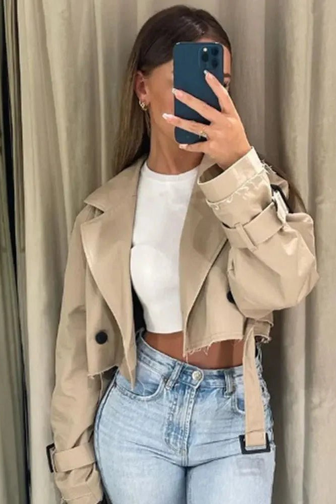 ZEYA - Aimee Cropped Trenchcoat