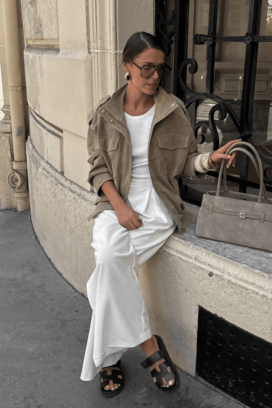 ZEYA - Alexandra High - Neck suede Jacket