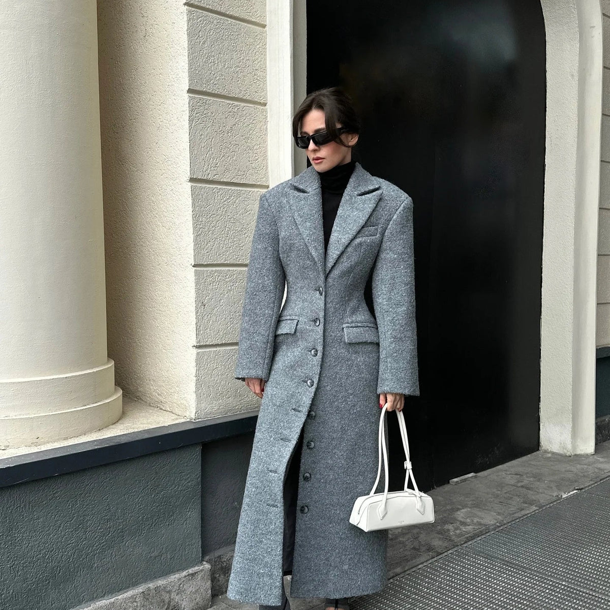 ZEYA - Alexis Cinched Waist Long Coat