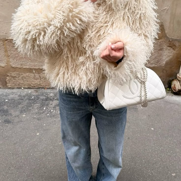 ZEYA - Almira Fuzzy Faux Fur Coat