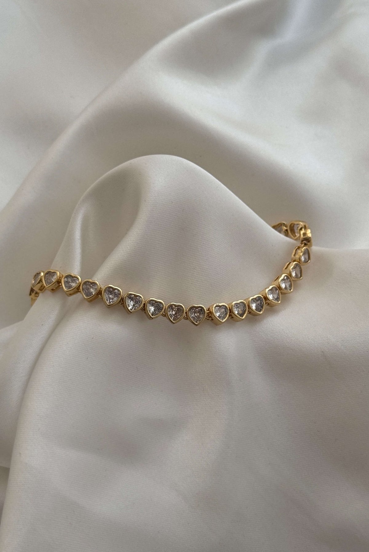 ZEYA - Arabella Heart Tennis Bracelet