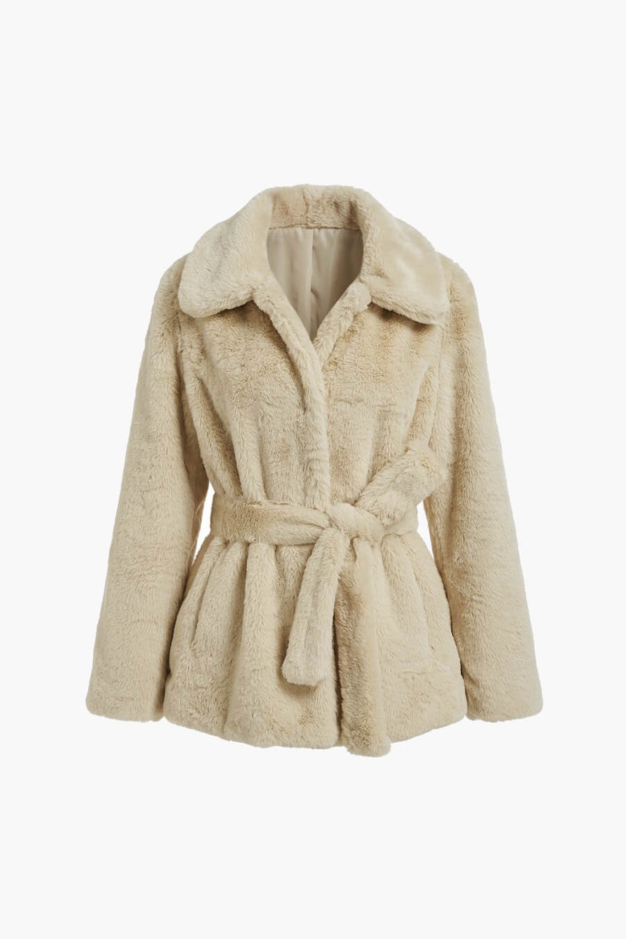 ZEYA - Ariana Faux Fur Coat with Belt
