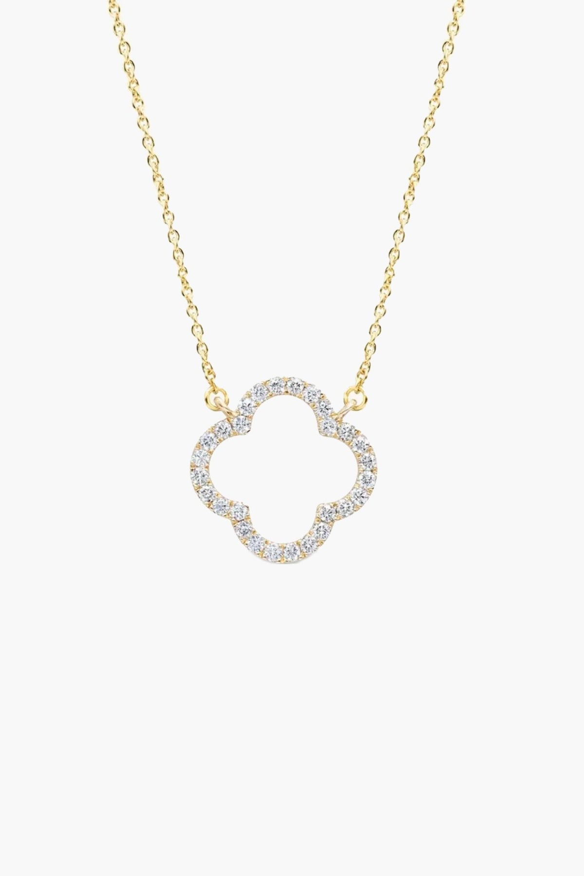 ZEYA - Aurora Clover Zirconia Necklace