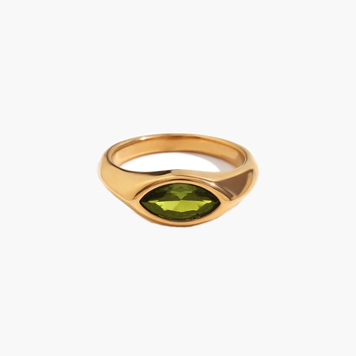 ZEYA - Aurora Ring - Colorful Horse Eye Zircon Ring in Durable Hypoallergenic Steel