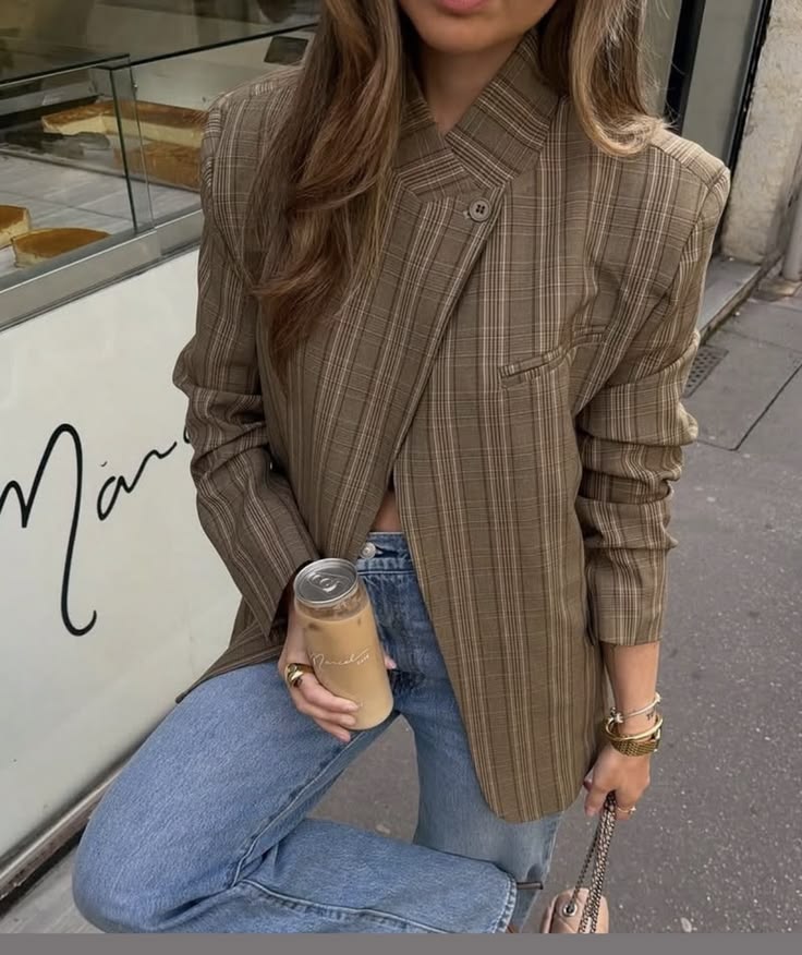 ZEYA - Bessie Vintage Asymmetric Blazer