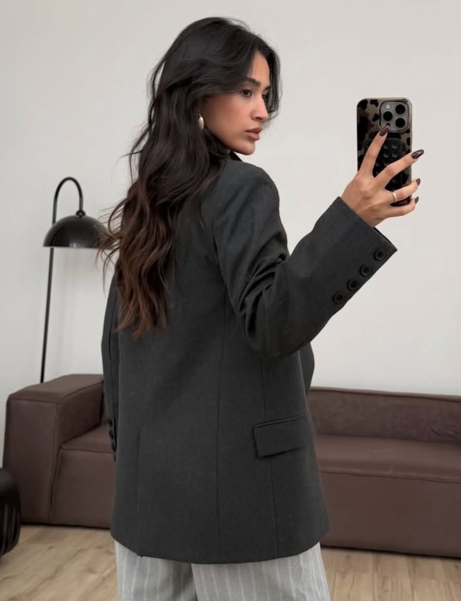 ZEYA - Bessie Vintage Asymmetric Blazer