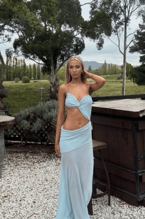 ZEYA - Bethany Twist Cut Out Maxi Dress