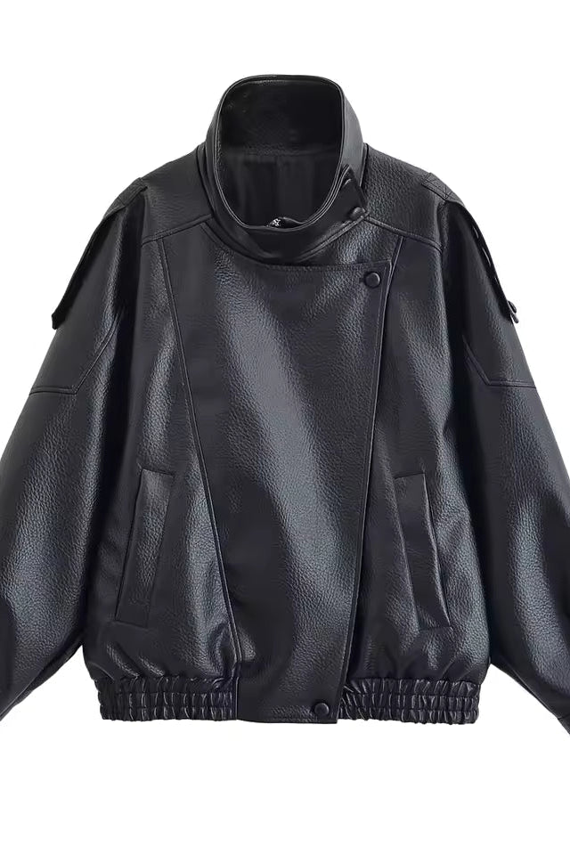 ZEYA - Bianca Asymmetric Button Pocket Jacket