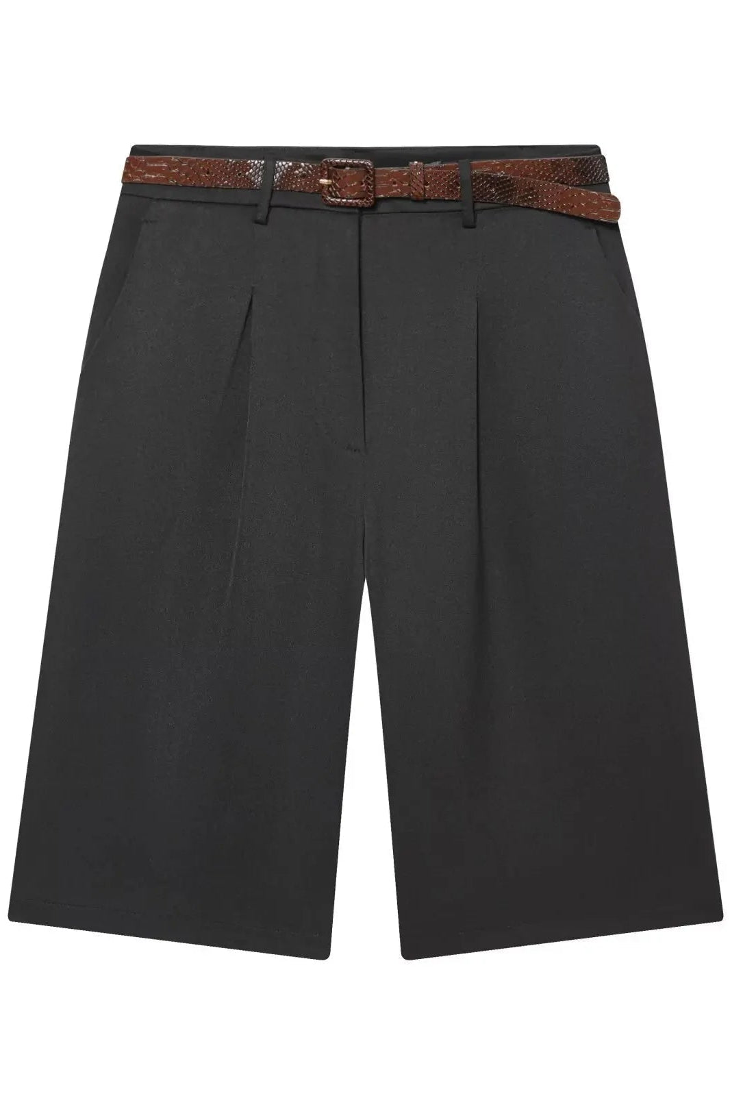 ZEYA - Bianca High Waist Bermuda Shorts with Belt