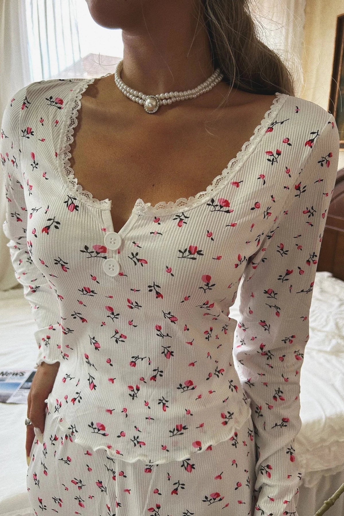 ZEYA - Bora Long Sleeve Floral Pajama Set