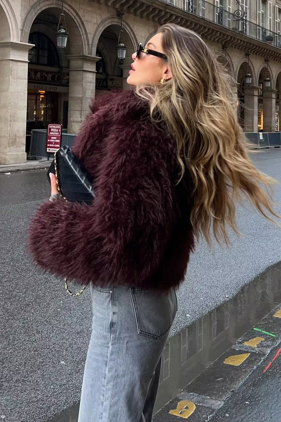 ZEYA - Brenda Short Faux Fur Coat