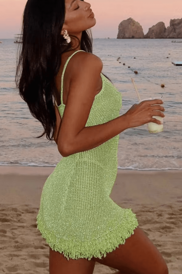 ZEYA - Candice Mesh Knit Bodycon Dress