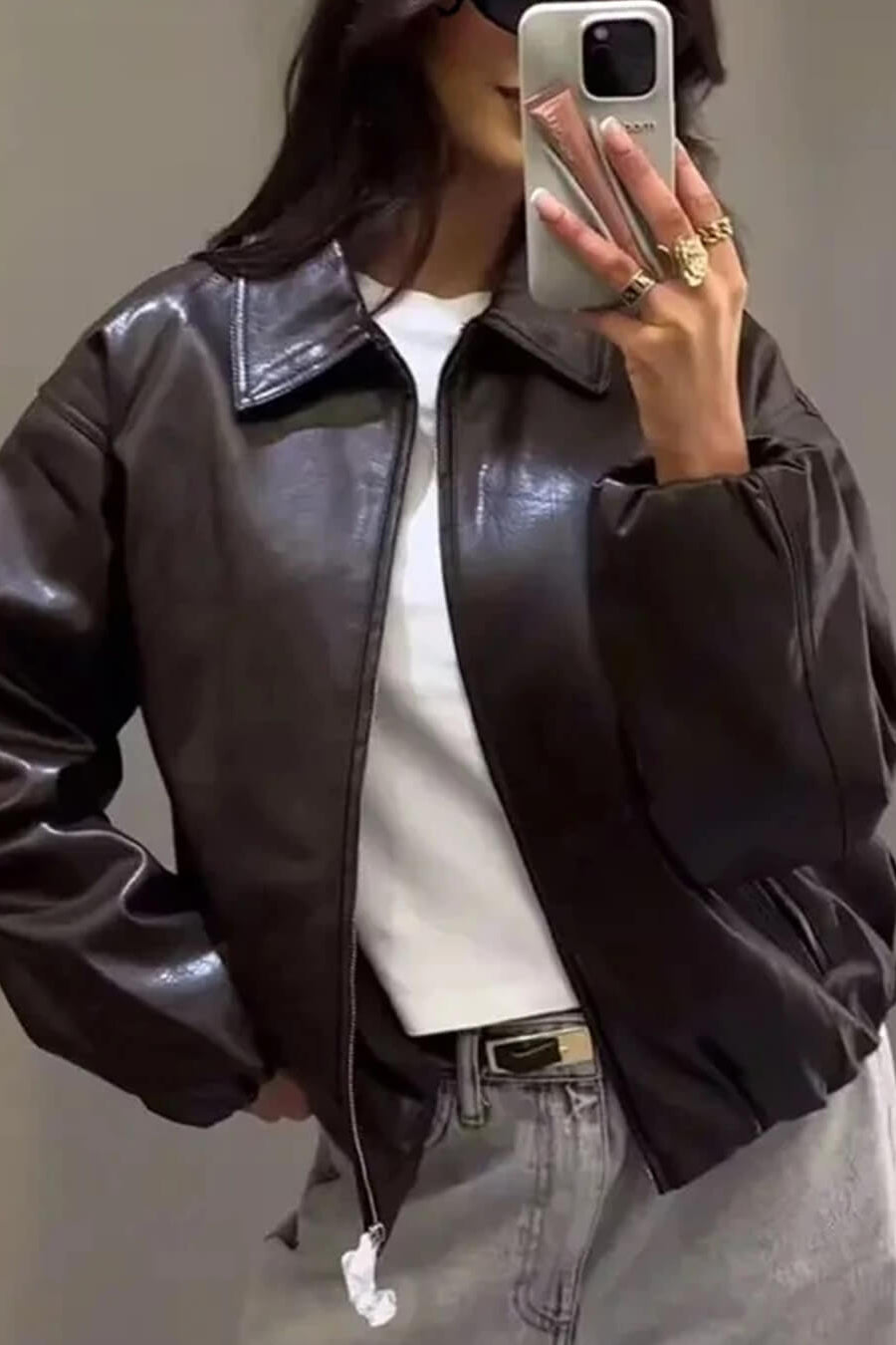 ZEYA - Carmen Faux Leather Jacket