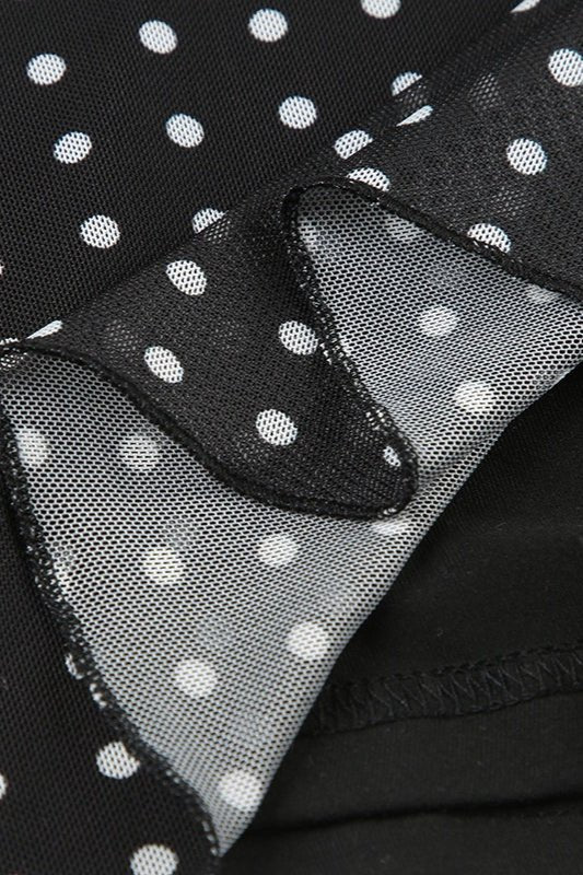ZEYA - Caryl Polka Dot Backless Maxi Dress