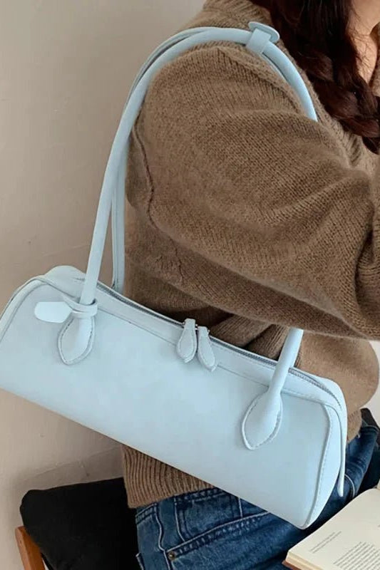 ZEYA - Celeste Suede Baguette Bag