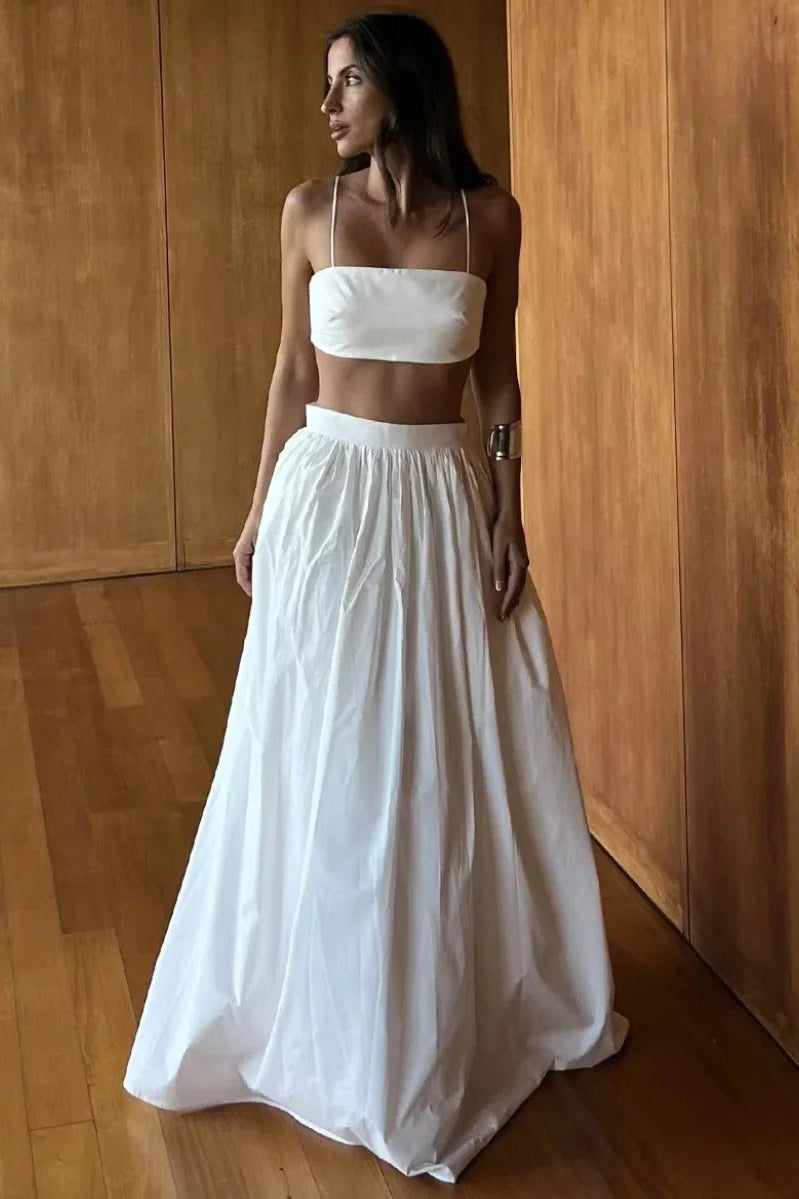 ZEYA - Chanelle Strappy Crop Top Two-Piece Set