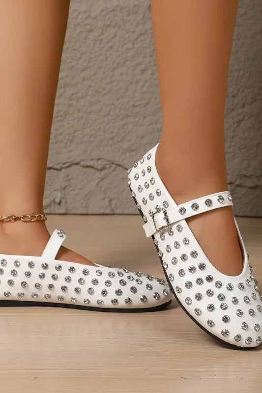 ZEYA - Cristy Rhinestone Ballet Flats