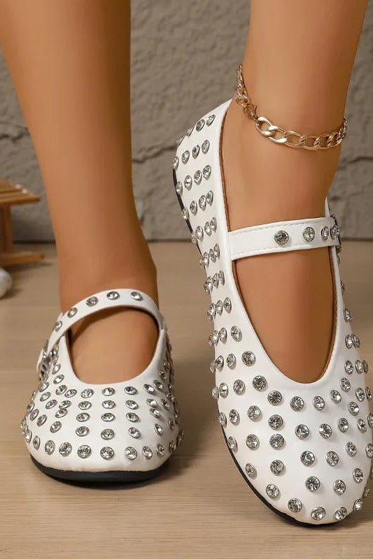 ZEYA - Cristy Rhinestone Ballet Flats