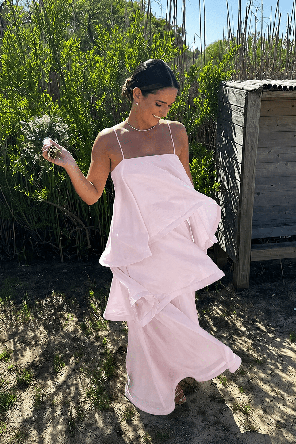 ZEYA - Daria Layered Ruffle Maxi Dress