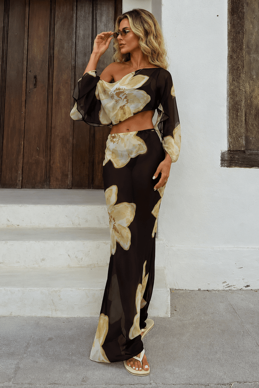 ZEYA - Elena Floral Maxi Skirt Set