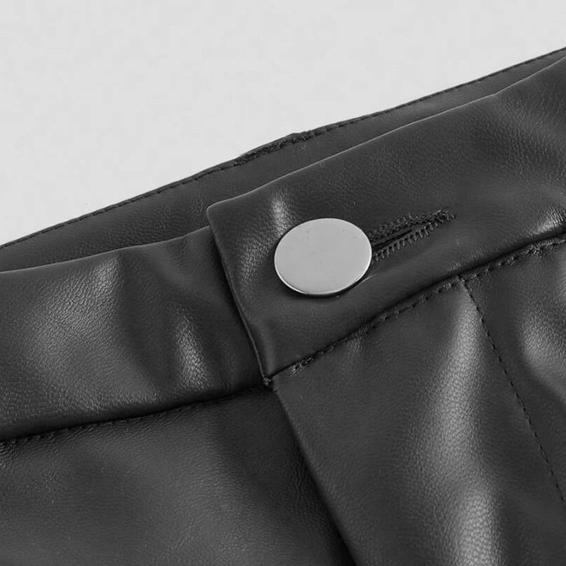 ZEYA - Eloise Faux Leather Flare Pants