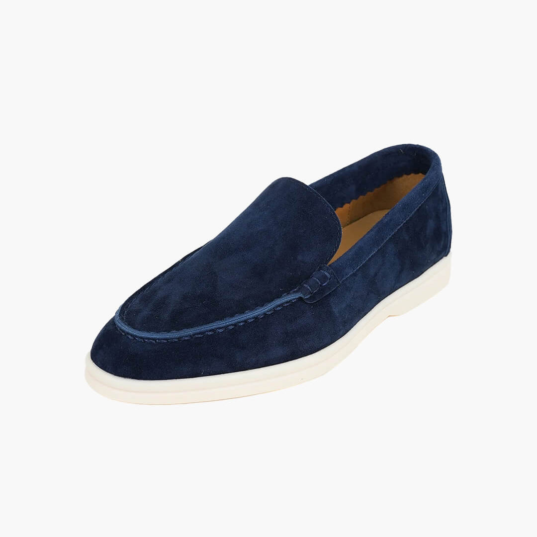ZEYA - Elvira Suede Flat Moccasin Loafers