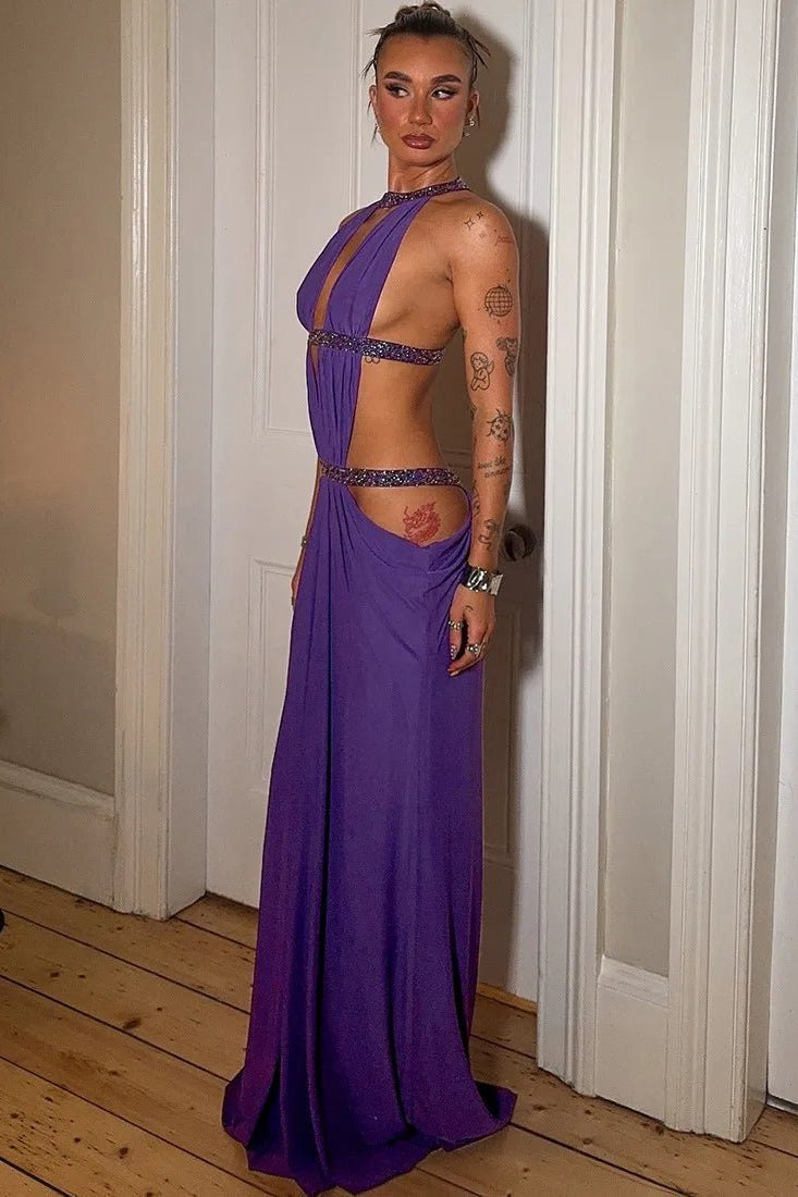 ZEYA - Emilia Halter Maxi Dress