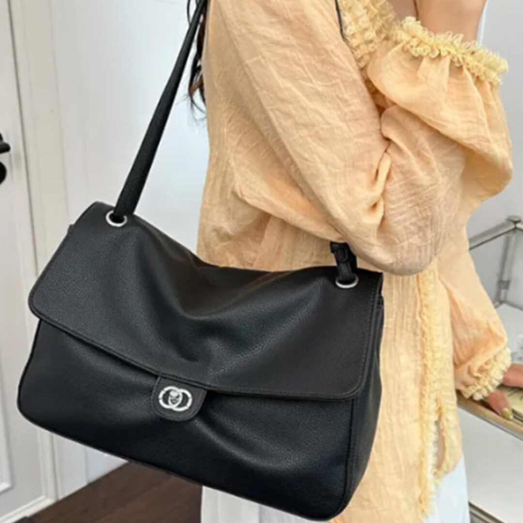 ZEYA - Emma Buckle Flap Shoulder Bag
