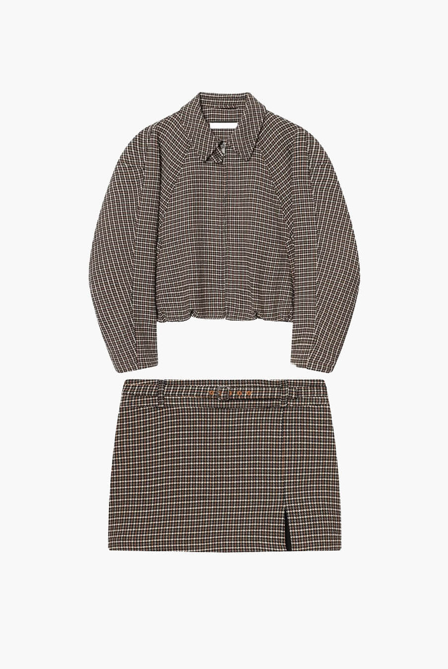 ZEYA - Erica Houndstooth Zip Jacket Suit