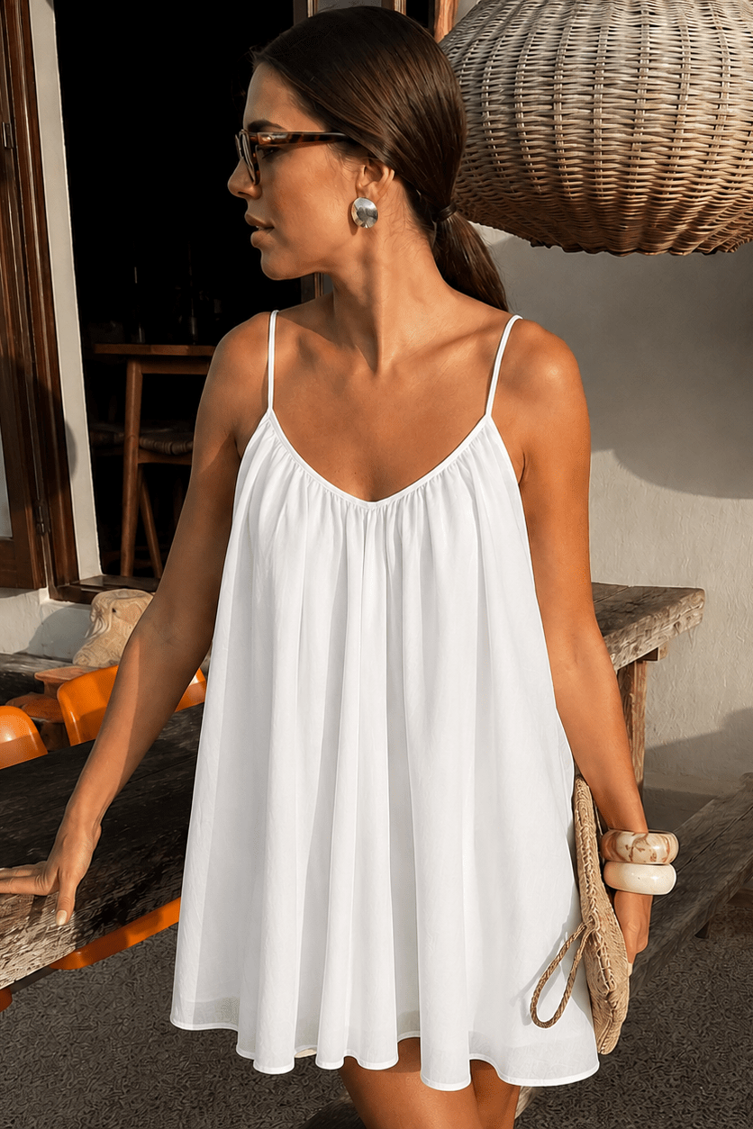 ZEYA - Esra Spaghetti Strap Flowy Mini Dress