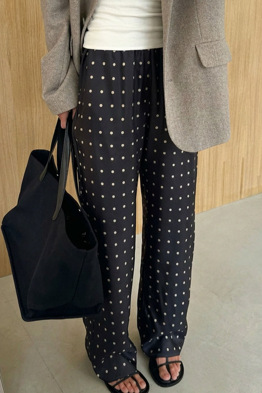 ZEYA - Evita Polka Dot Satin Pants
