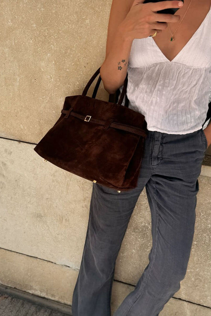 ZEYA - Fiona Suede Crossbody Bag