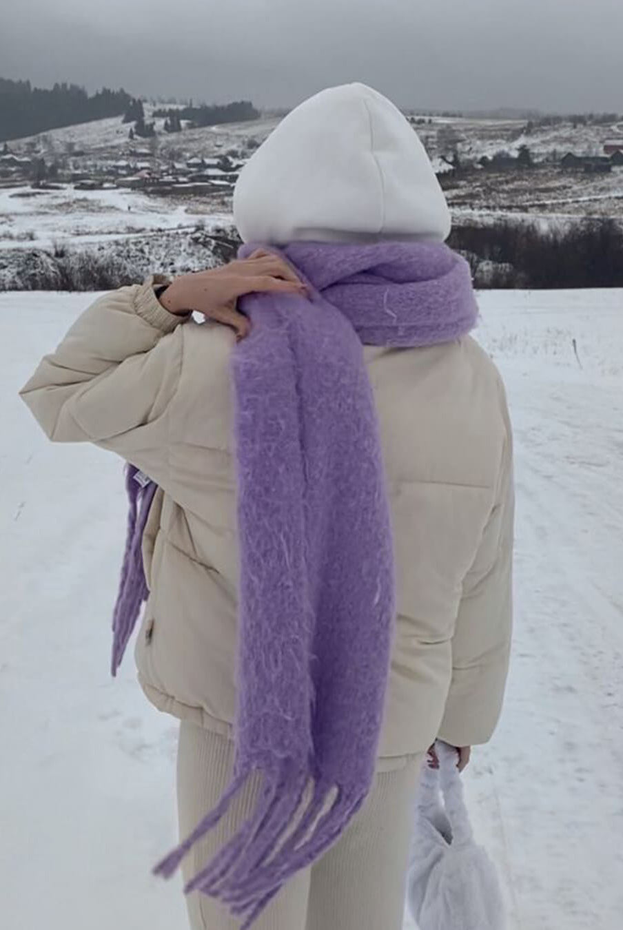 ZEYA - Gabriella Tasseled Winter Scarf