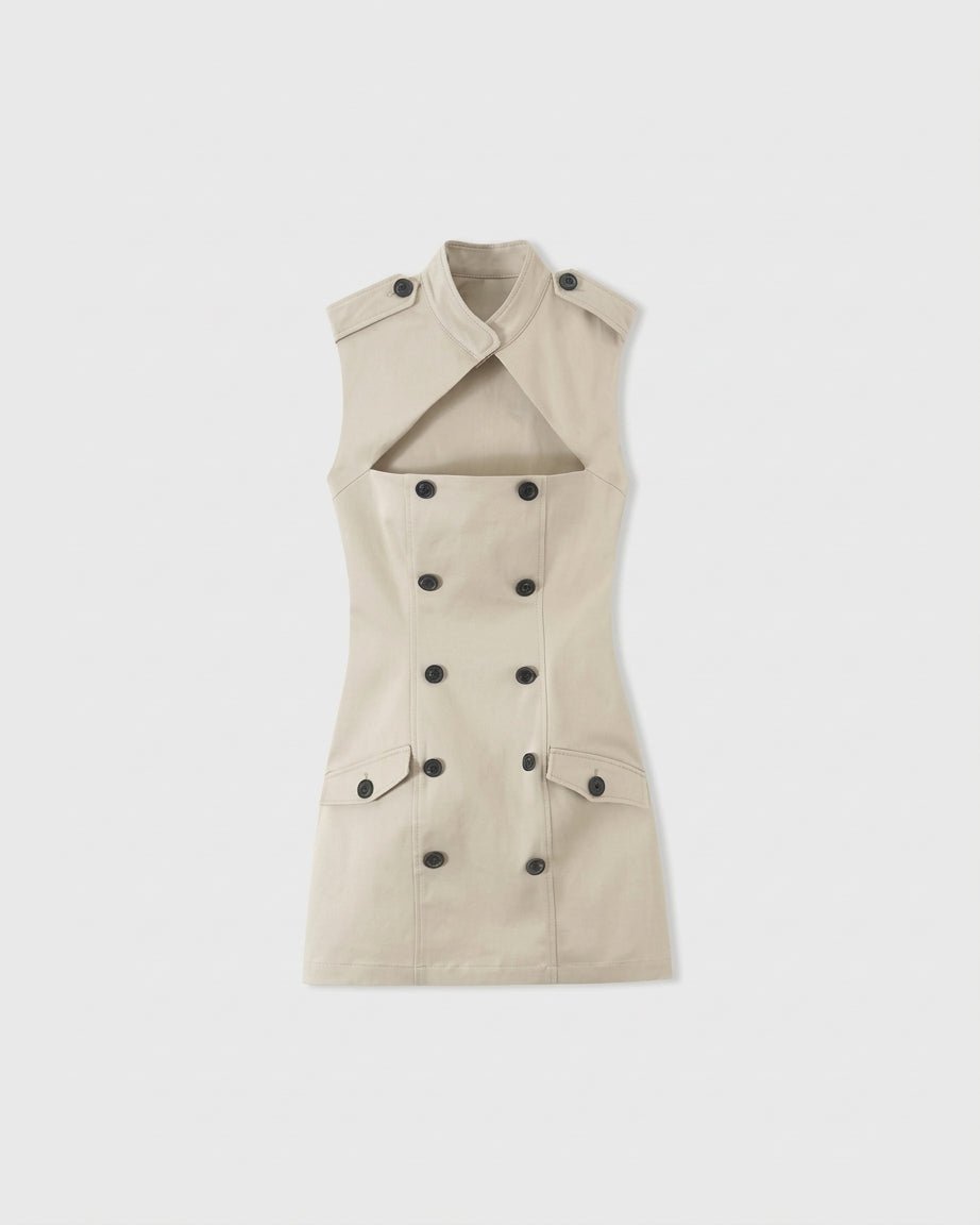 ZEYA - Helen Sleeveless Cutout Sheath Mini Dress