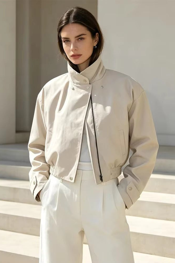 ZEYA - Helena Cropped Bomber Jacket