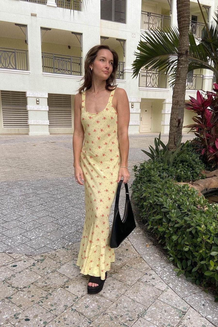 ZEYA - Hermione Flared Ruffle Floral Dress