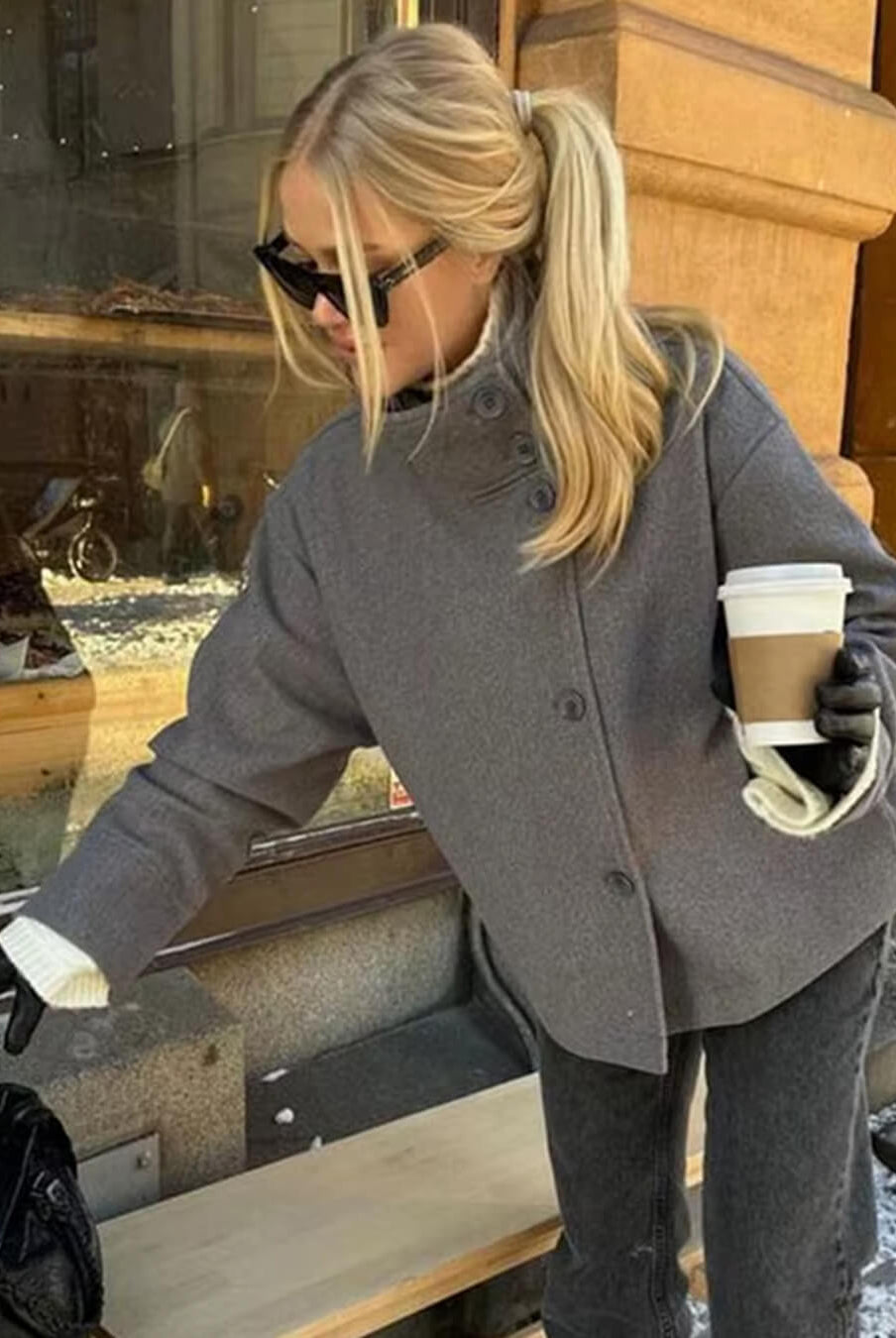 ZEYA - Isabella Elegant Jacket with Stand Collar