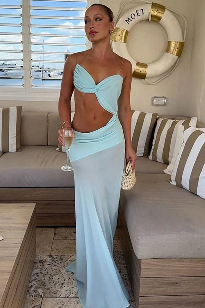 ZEYA - Isabelle Mesh Cutout Maxi Dress