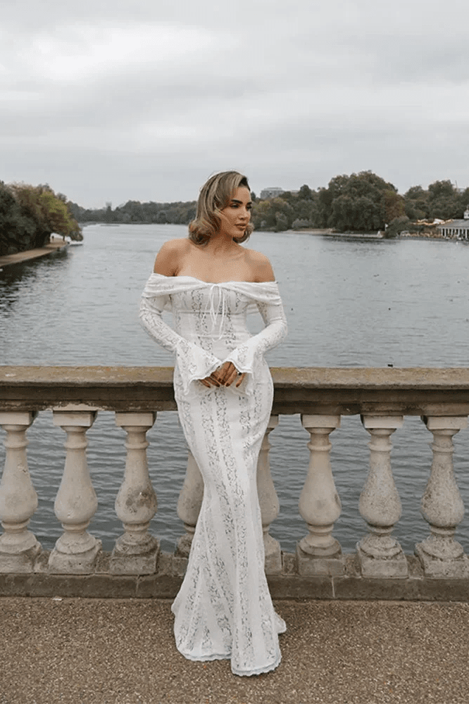 ZEYA - Ivy Off-Shoulder Lace Maxi Dress