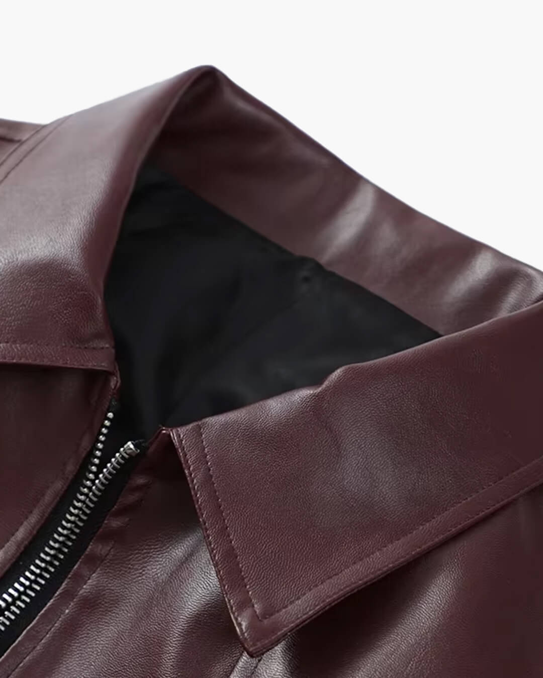 ZEYA - Jade Faux Leather Lapel Jacket