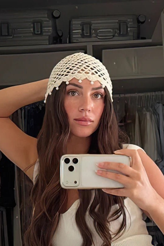 ZEYA - Jane Crochet Hollow Beanie