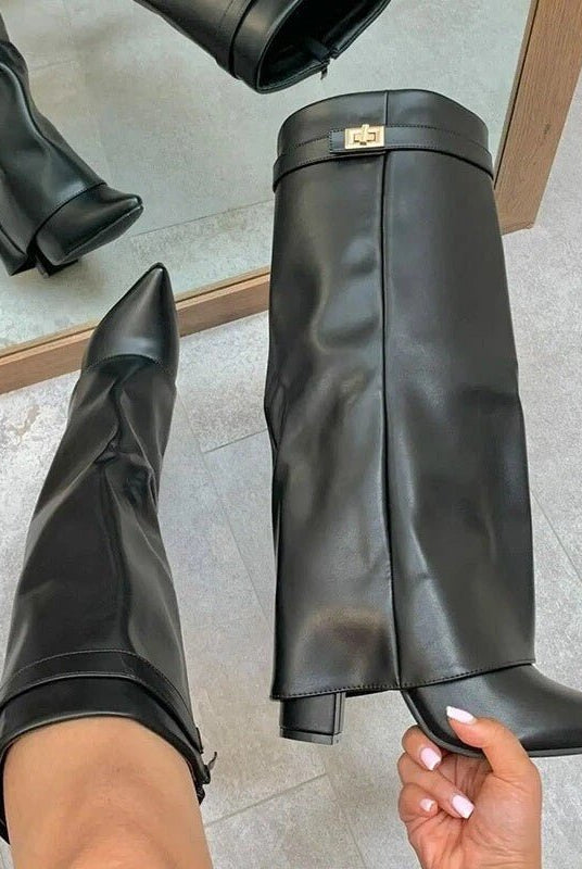 ZEYA - Jasmin Leather Lace-Up Boots