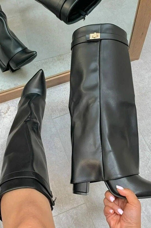 ZEYA - Jasmin Leather Lace-Up Boots